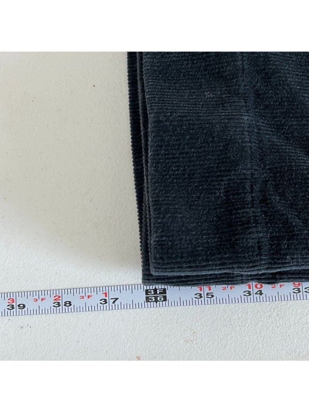 Quince Organic Stretch Corduroy Cropped Wide Leg Pants Black Sz 8 Quiet Luxury - Picture 9 of 14
